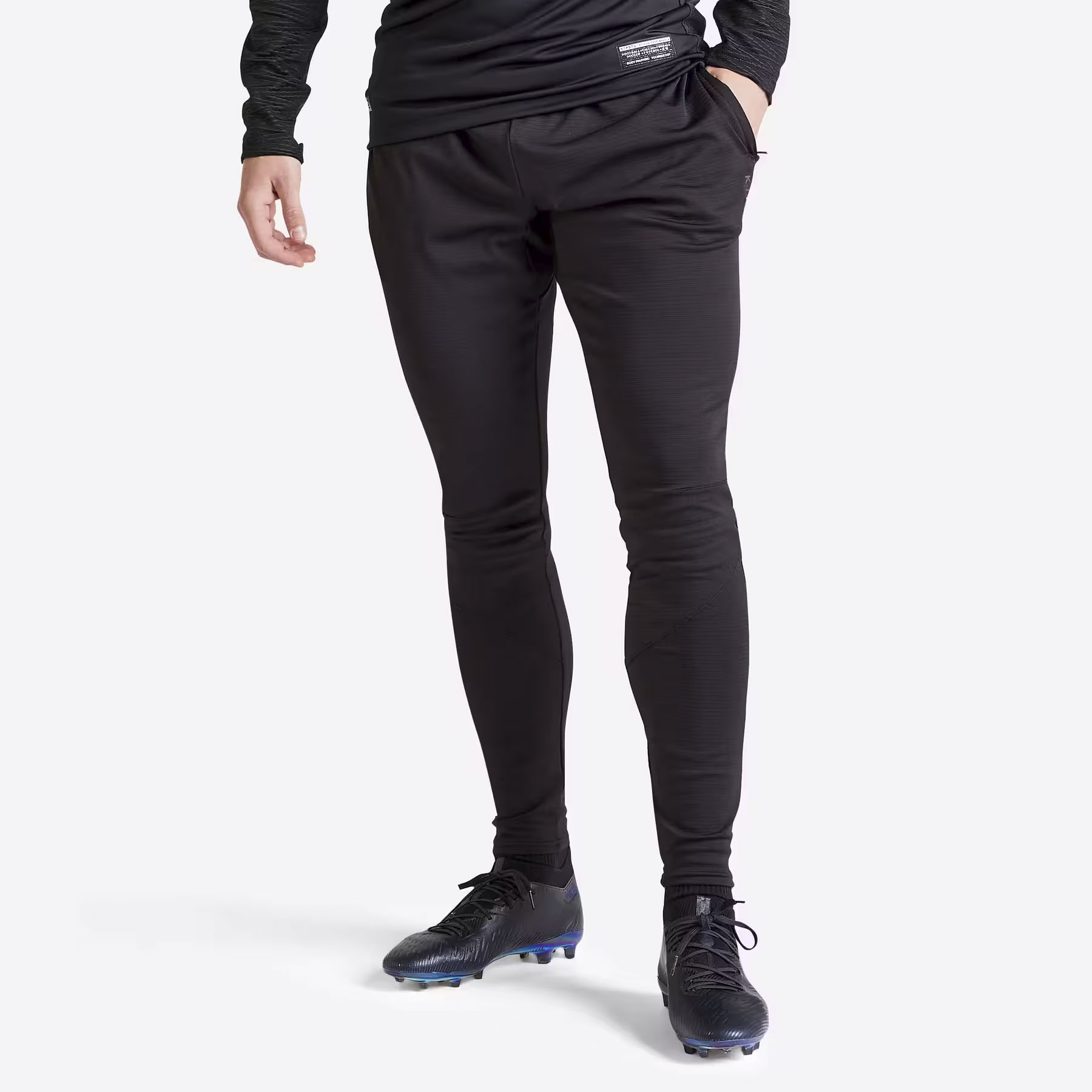 Pantalon de trening Fotbal CLR negru Adulţi